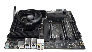 ASUS AMD AM4 PRO WS X570-ACE Motherboard +Ryzen 7 5700G +32GB ram +1TB M.2