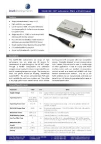 Level Developments SOLAR-360-1-RS485M-03 Inclinometer Sensor