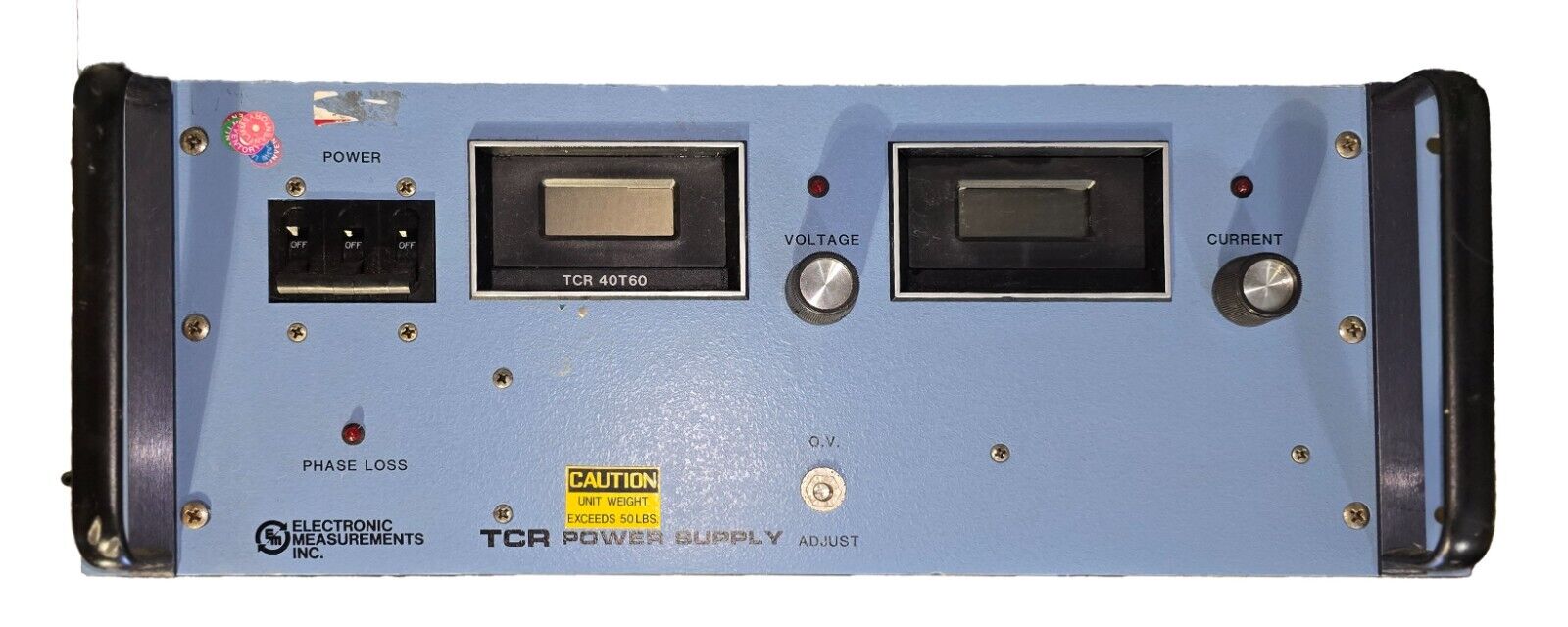 Electronic Measurements Inc TCR 40T60 0-40Vdc, 0-60A, Variable Power Supply