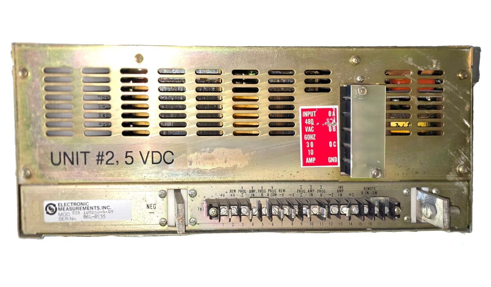Electronic Measurements Inc TCR 40T60 0-40Vdc, 0-60A, Variable Power Supply