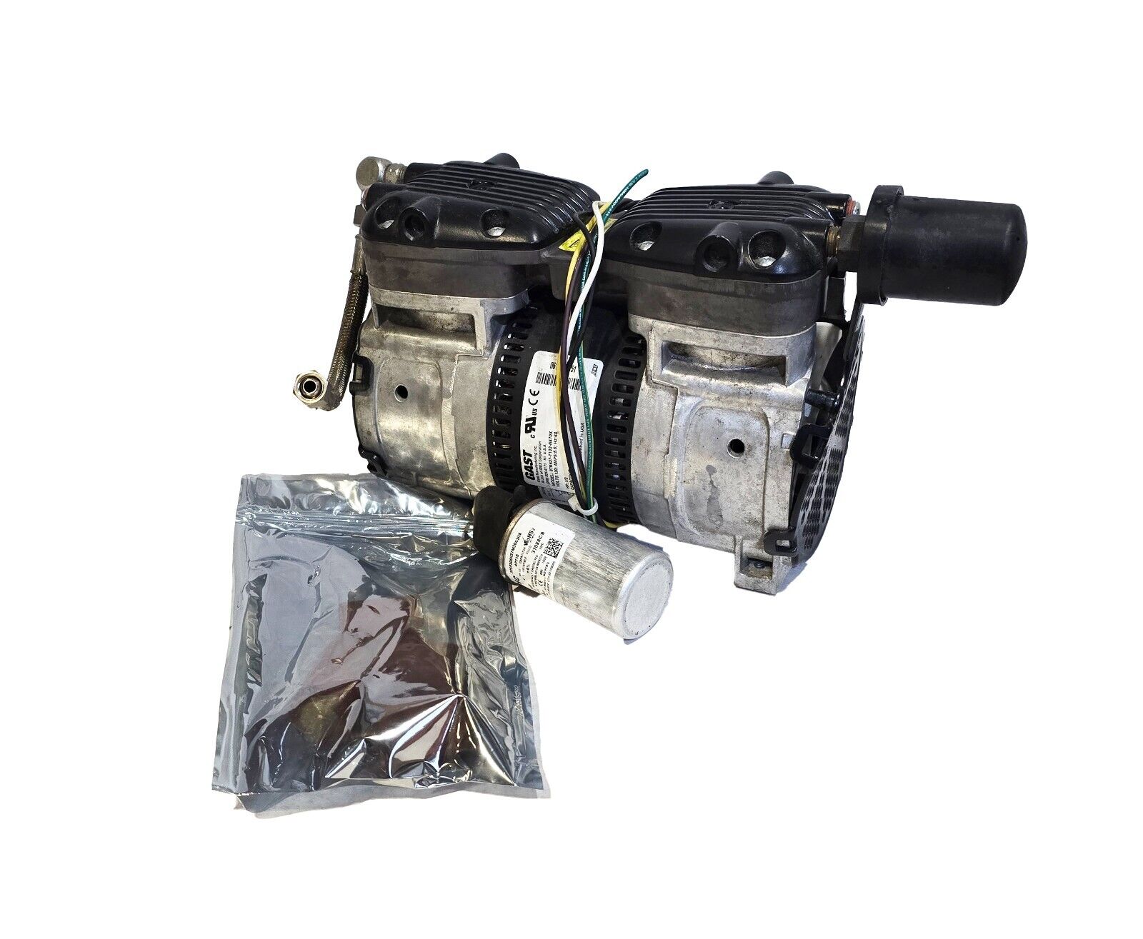 Gak GAST K48ZZEFL-1162 Twin Cylinder Vacuum Pump 87R637-102-N470X