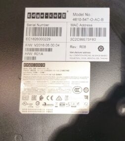 Edge-Core 4610-54T-O-AC-B 48-Port Gigabit Switch w/ 6 x 10Gb SFP+ & Dual AC PSU