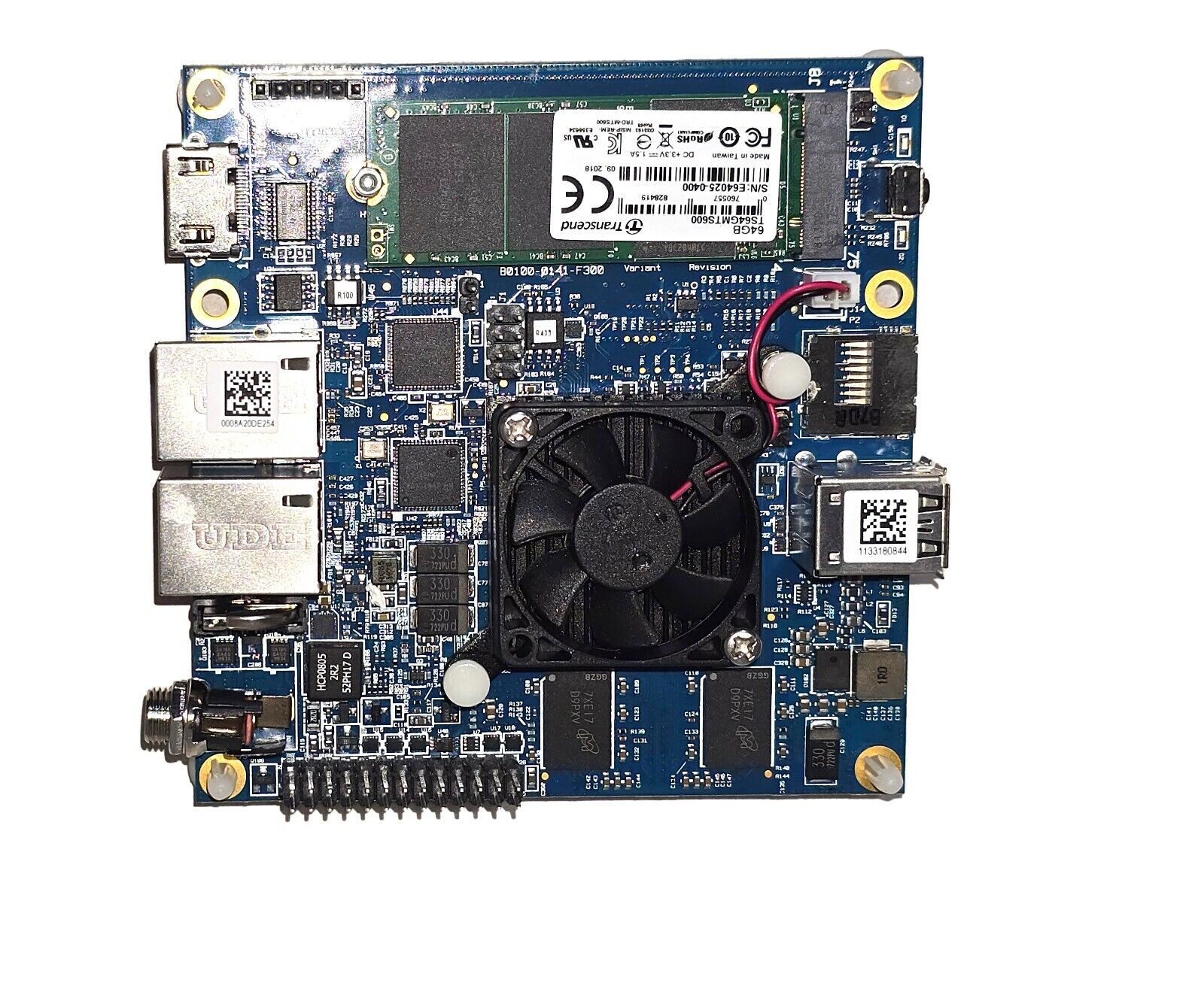 MinnowBoard Turbot Dual-E Intel Atom E3826 2GB RAM Dual Gig Enet SBC +64GB SSD