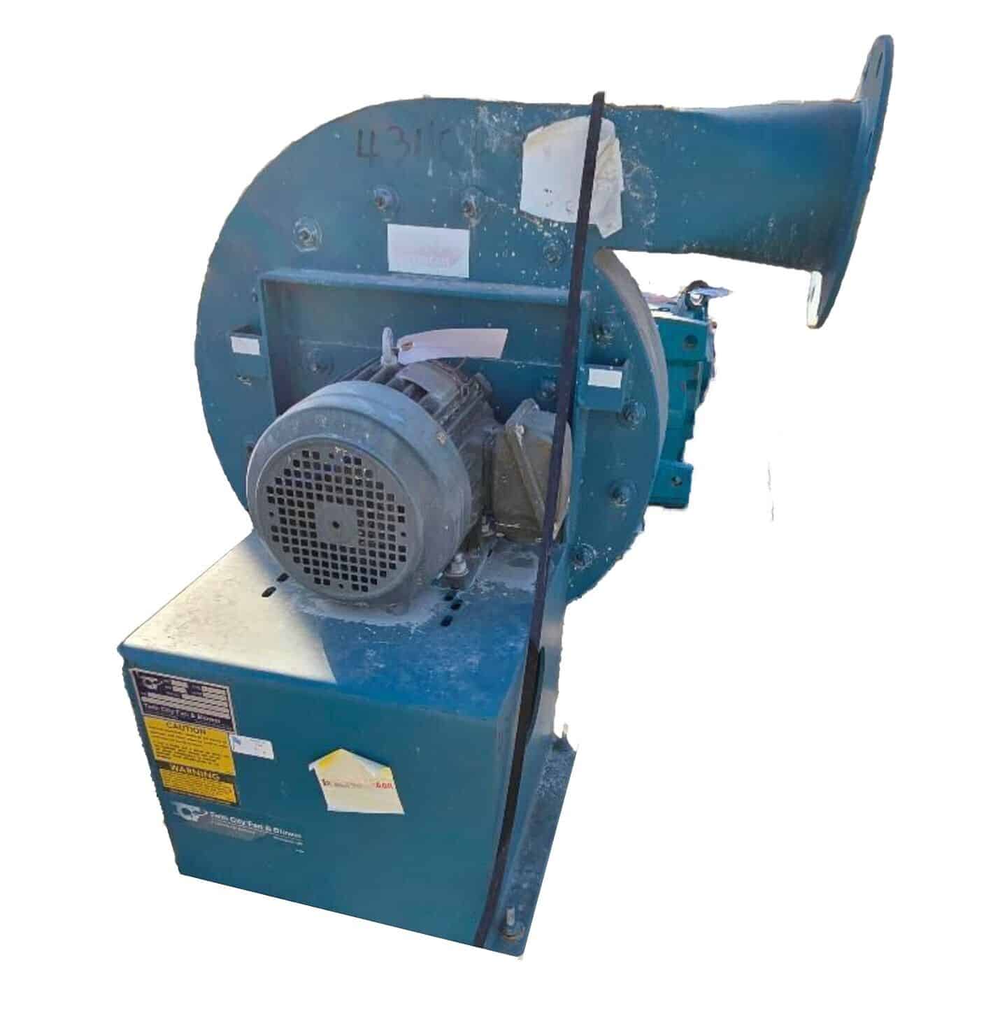 TWIN CITY FAN & BLOWER SIZE 14W6, TYPE TBNA-SW,ARR.4, CLASS HP