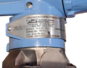 Emerson Rosemount 3051CD2A22A1AS1B4M5 Pressure Transmitter Assembly 3626 PSIG
