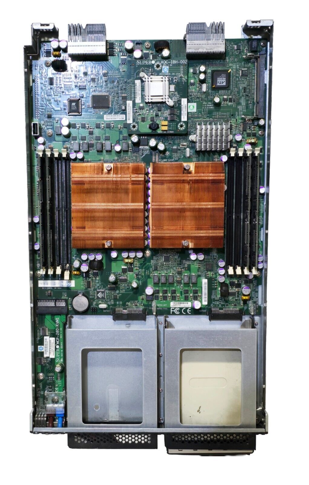 Supermicro SBA-7121M-T1 BLADE SERVER 1U DUAL AMD OPTERON 16GB RAM +AOC-IBH-002