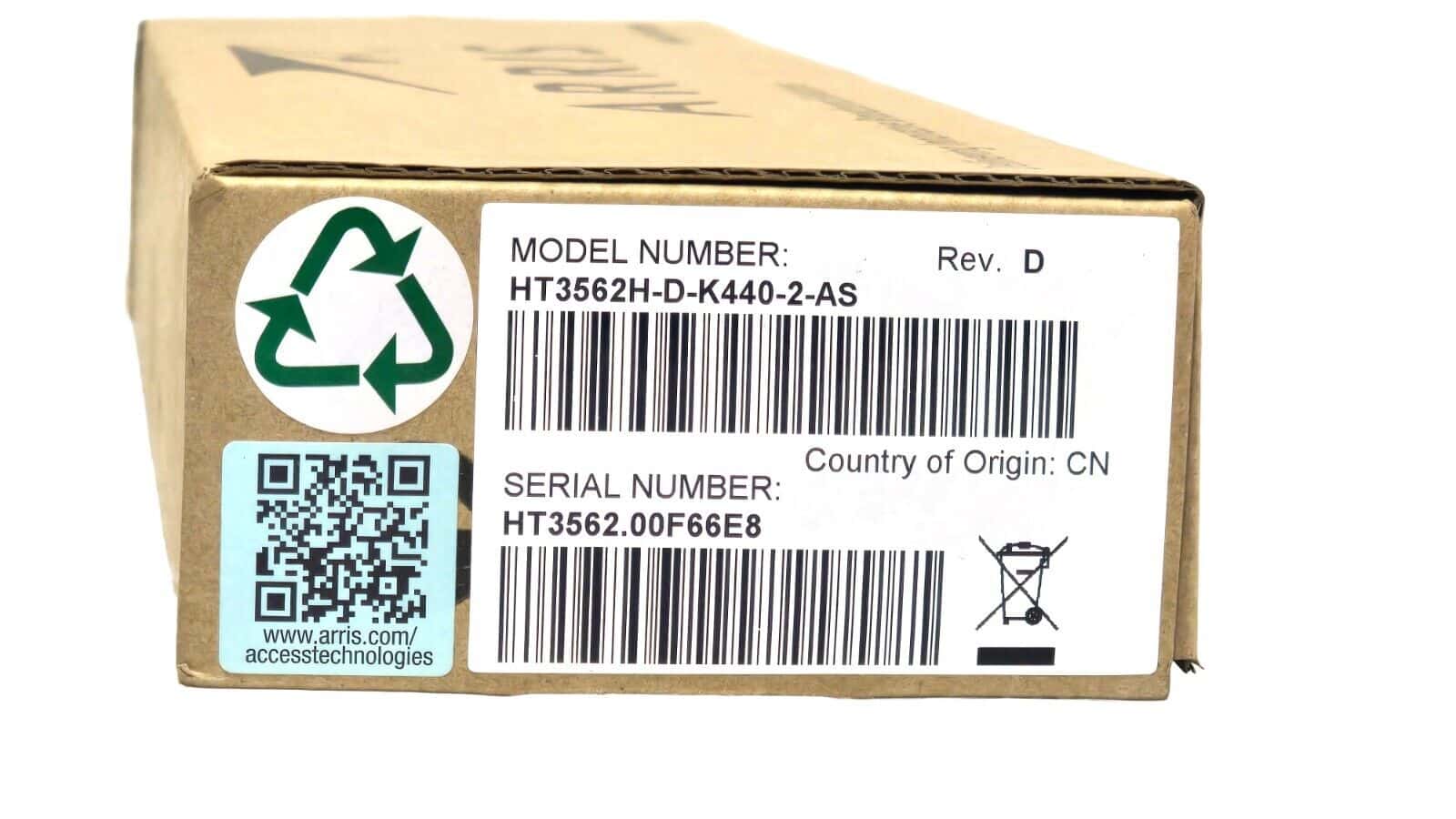 ARRIS HT3562H Dbl‐Density Full Spect DWDM-Transmitter, HT3562H-D-K440-2-AS CH.44