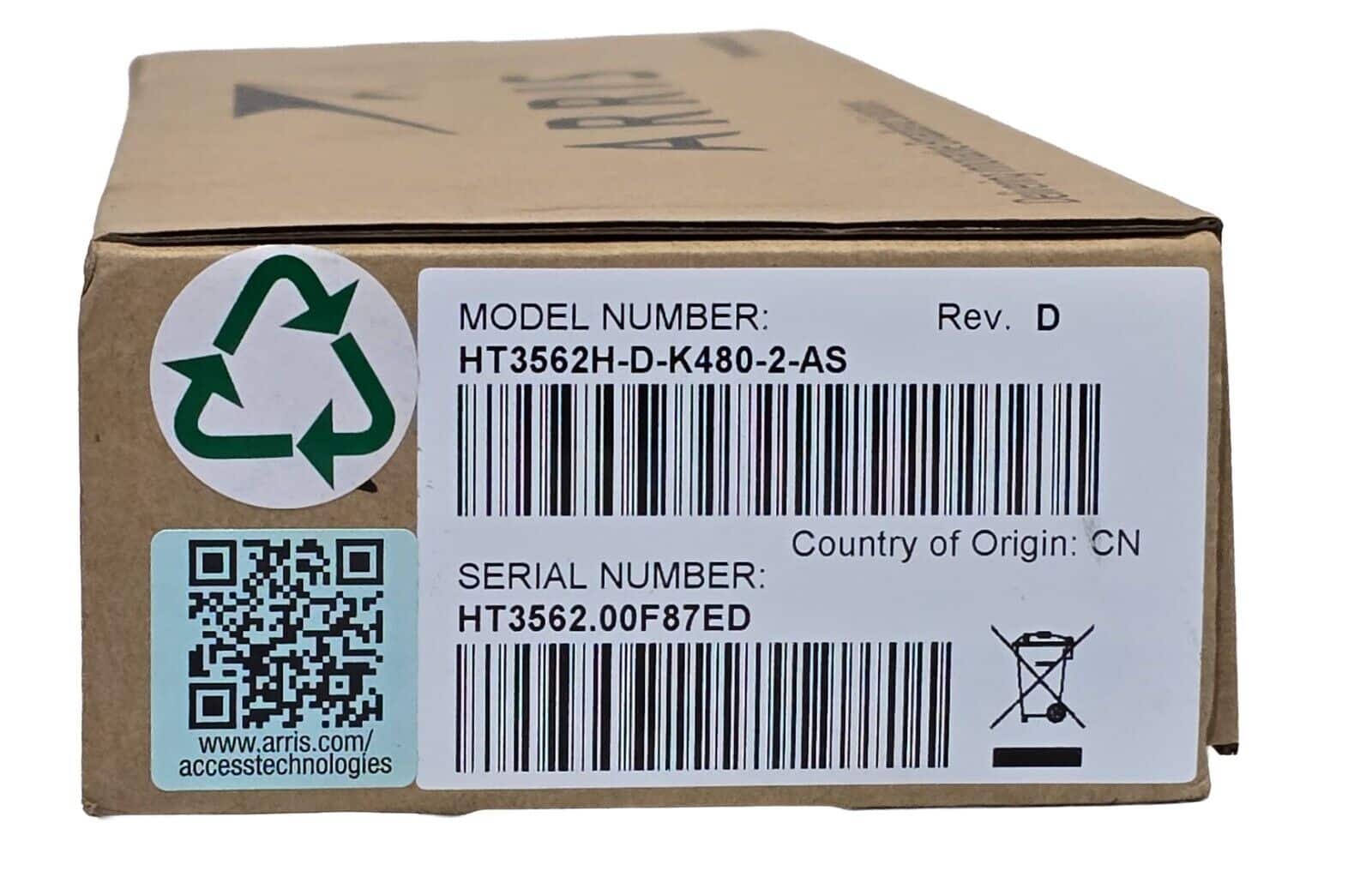 ARRIS HT3562H Dbl‐Density Full Spect DWDM-Transmitter, HT3562H-D-K480-2-AS CH.48