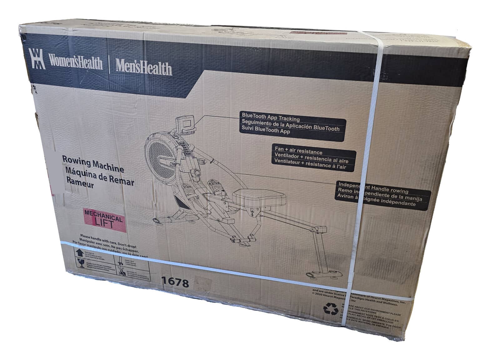 Women’s Health Men’s Health Bluetooth Dual Handle Magnetic Rower model 1678