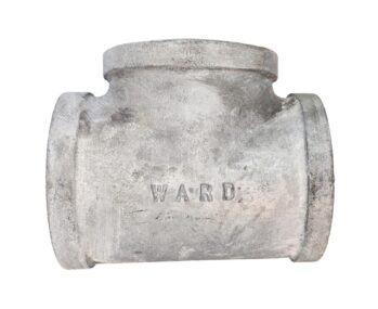 4" 150 Female Threaded (NPT) Tee Galvanized Malleable Iron Pipe Fitting