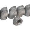 Lot of 11 pieces 2-1/2" 150 Female Threaded (NPT) 90° Elbow Malleable Iron