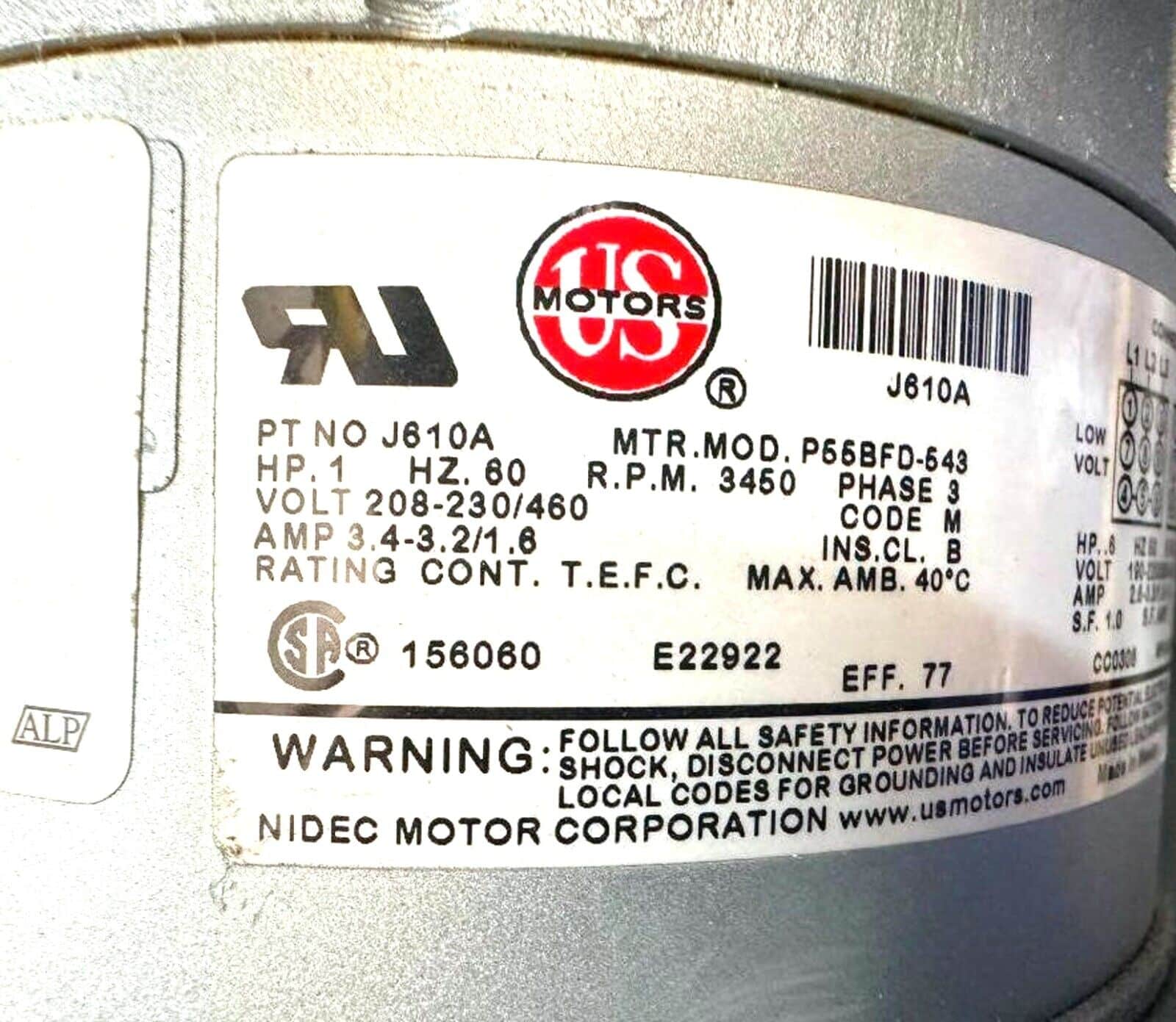 Pentair Sweetwater Regenerative Blowers, Model S43-C