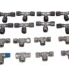 Lot of 16 Assorted 304 / 316 Stainless Steel 1/4 inch Union Tee