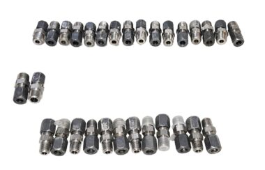 Lot of 30 3/8" Stainless Steel Compression Fitting