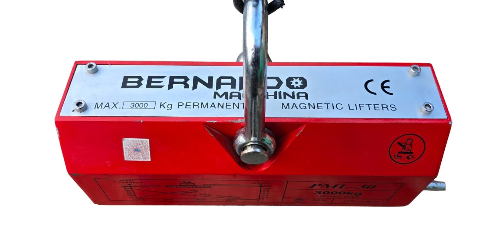 3000kg 6600lb Capacity Heavy Duty Crane Hoist Permanent Magnet Lift