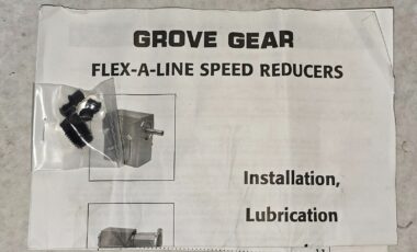 Grove Gear Flexaline 200 Series FH220-2A 10:1 Worm Gear Reducer