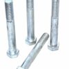 LOT OF 4 EACH 3/4-10 x 6" Steel/Zinc Hex Cap Screw ASTM A307 GRADE A