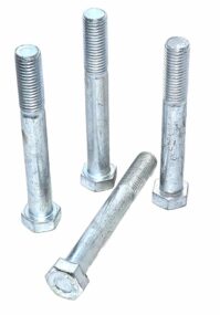 LOT OF 4 EACH 3/4-10 x 6" Steel/Zinc Hex Cap Screw ASTM A307 GRADE A