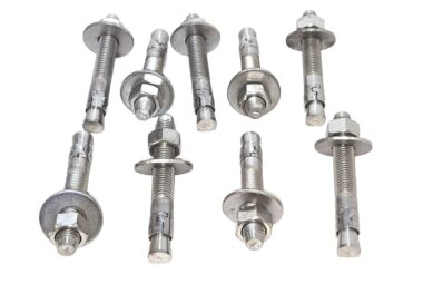 LOT OF 9 Each 3/4"-10 x 5-1/2" (3-1/2 Threaded) Stainless Steel Wedge Anchors