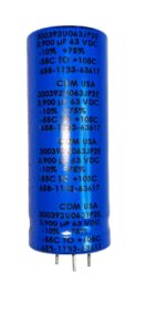 Lot of 10 Cornell Dubilier 300392U063JP2E 3900uF 63V Radial Electrolytic Caps