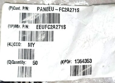 LOT OF 75 EACH Panasonic EEU-FC2A271S 270 µF 100 V Aluminum Electrolytic Cap