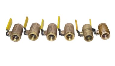 LOT OF 6 EACH 1" BRASS Ball Valve NPT Female Threaded Full Port 600 WOG
