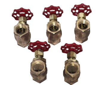 LOT OF 5 United Brass Works 1" Globe Valve 125 WSP 200 WOG Model 125MM - 1
