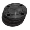 LOT OF 3 STEEL 4 HOLE PIPE CAP FLANGES 2" 150 BLRF B16.5 A105 B497 GARG