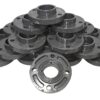 LOT OF 22 Chemtrol 2-1/2" 150 PSI Flange PVC1 Sch 80, 2-Piece Van Stone 4551-A