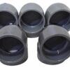 LOT OF 5 EACH Standard 90° Elbow, 4 in, Socket, SCH 80/XH