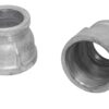 Lot of 2 pieces 3" to 2-1/2" Female threaded bell reducer galv Malleable Iron