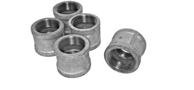 Lot of 5 EACH WARD 2-1/2" FEMALE THREADED COUPLING GALVANIZED Malleable Iron