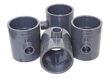 Lot of 4 Spears 801-417 SCH80 PVC Reducing Tee 4x1