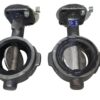 LOT OF 2 NIBCO WD3222 BUTTERFLY VALVE 250PSI 2-1/2" FOR PARTS ONLY.