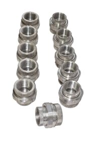 LOT OF 11 APPLETON 1" UNY-UNF CONDUIT COUPLINGS