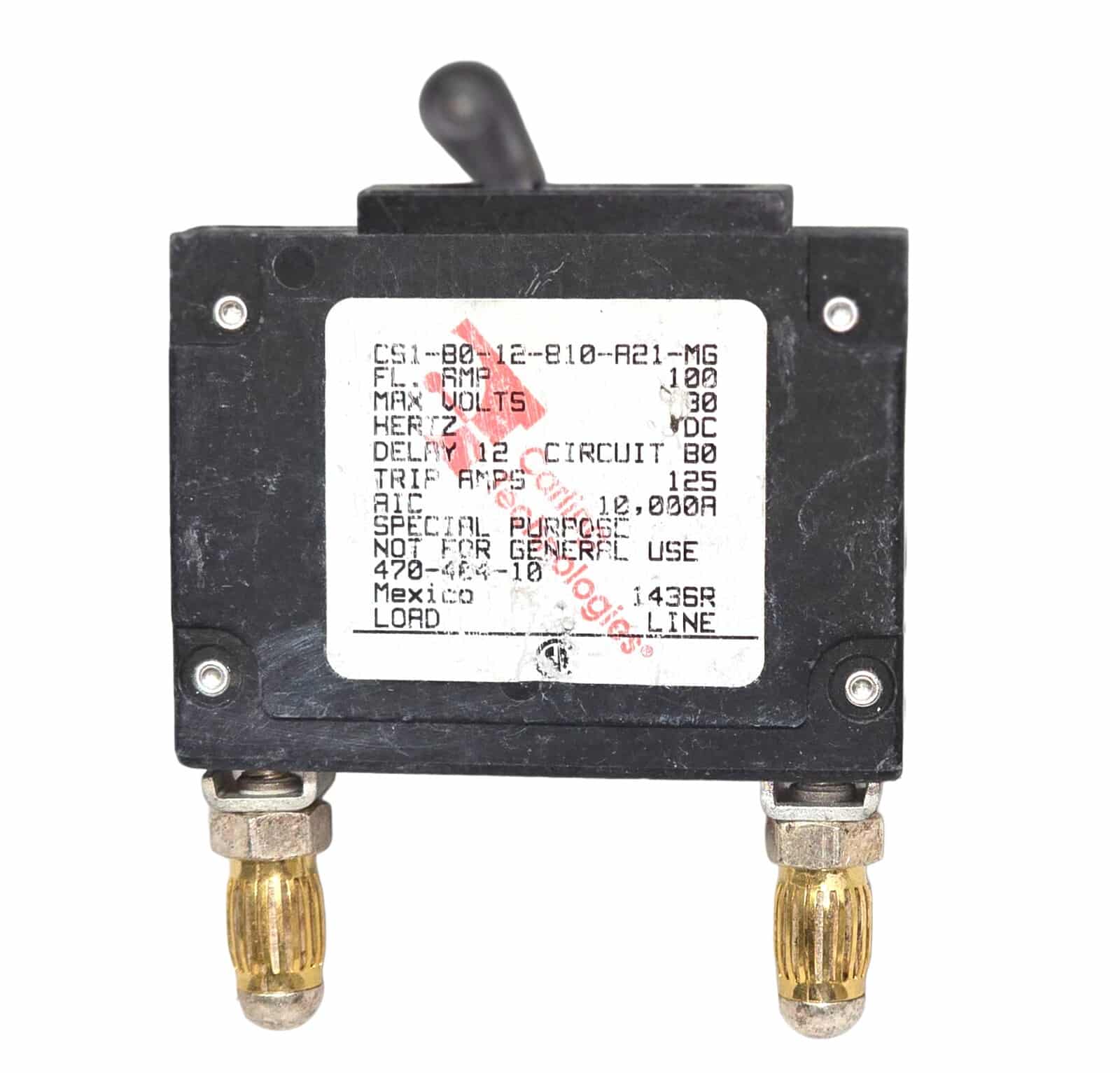 LOT OF 94 Carling Technologies CS1-80-12-XXX-A21-MG 80vdc Circuit Breaker