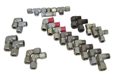 Lot of 23 High Pressure Hydraulic Steel Compression Coupling