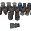 Lot of 18, 3/4" x 3/4" High Pressure Hydraulic Steel Compression Coupling