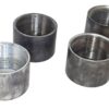 LOT OF 4 EACH 4" STEEL EMT COUPLINGS