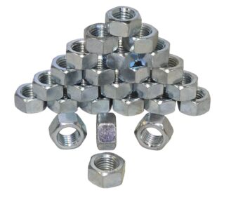 Lot of 25 each 3/4"-10 Zinc Plated Steel Hex Nuts Grade 2