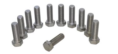 LOT OF 11 EACH 3/4-10 x 2-1/2" 316 Stainless Steel Hex Cap Screw