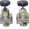 Lot of 2 Fujikura RP-NP-SZSS-3-2(B) Precision Pressure Regulators 9.9 kgf/cm²