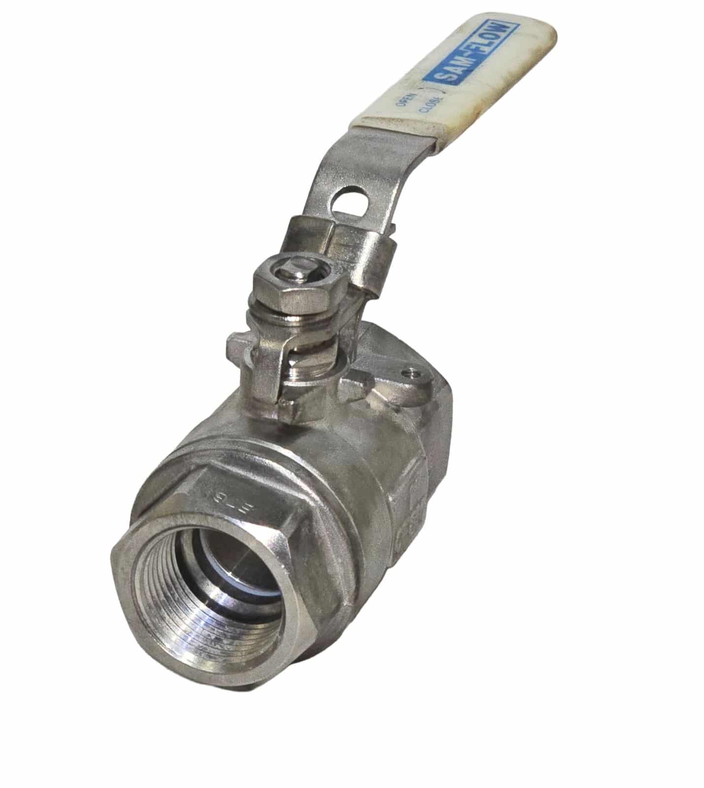 Sam-Flow 1" Stainless Steel Ball Valve 1000 WOG CF8M PN64