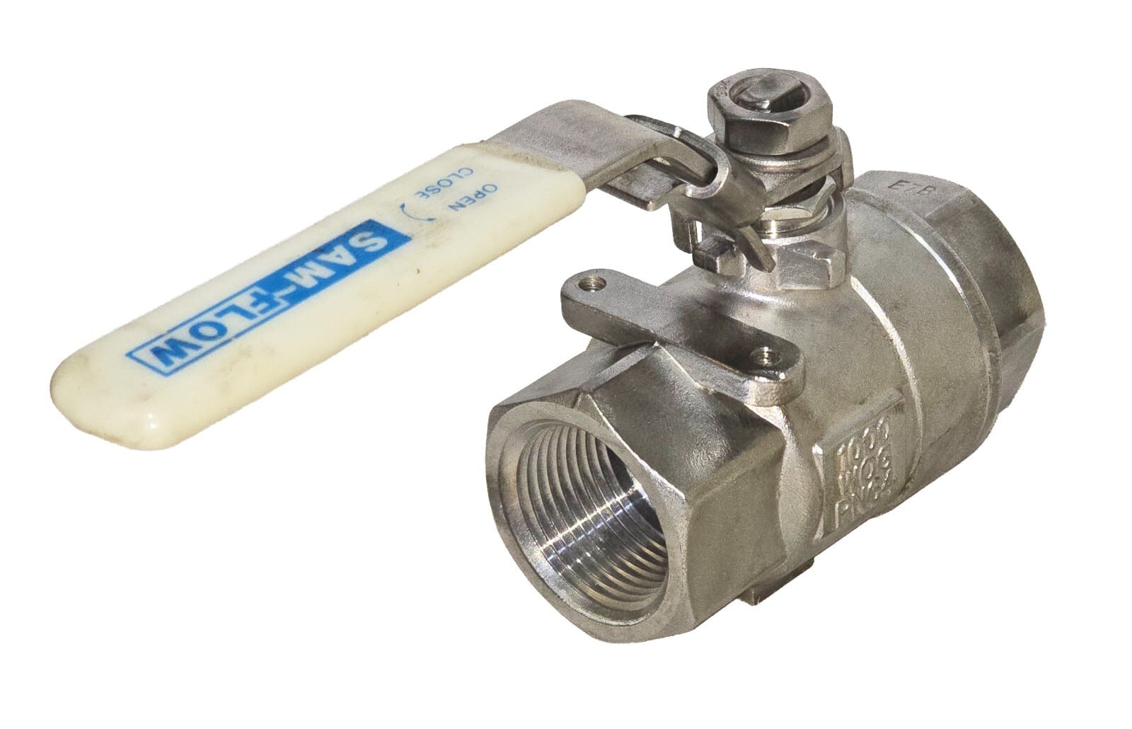 Sam-Flow 1" Stainless Steel Ball Valve 1000 WOG CF8M PN64