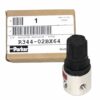 Parker R344‑02BX64 Regulator, 1/4" NPT, 5–125 psi, Miniature Air, X64 Rating
