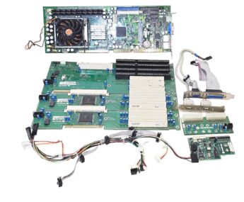 Kontron PCI-749-VE2-03 Pentium 4 SBC w/ Backplane, I/O Cards, Cables