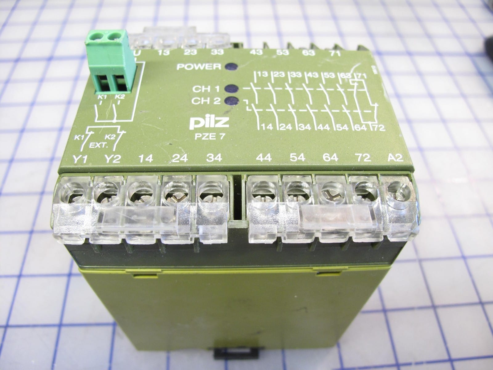 PILZ 120VAC SAFETY RELAY PZE 7 6S 1O