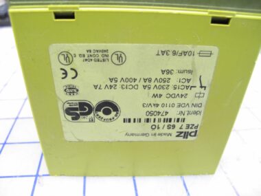 PILZ 120VAC SAFETY RELAY PZE 7 6S 1O