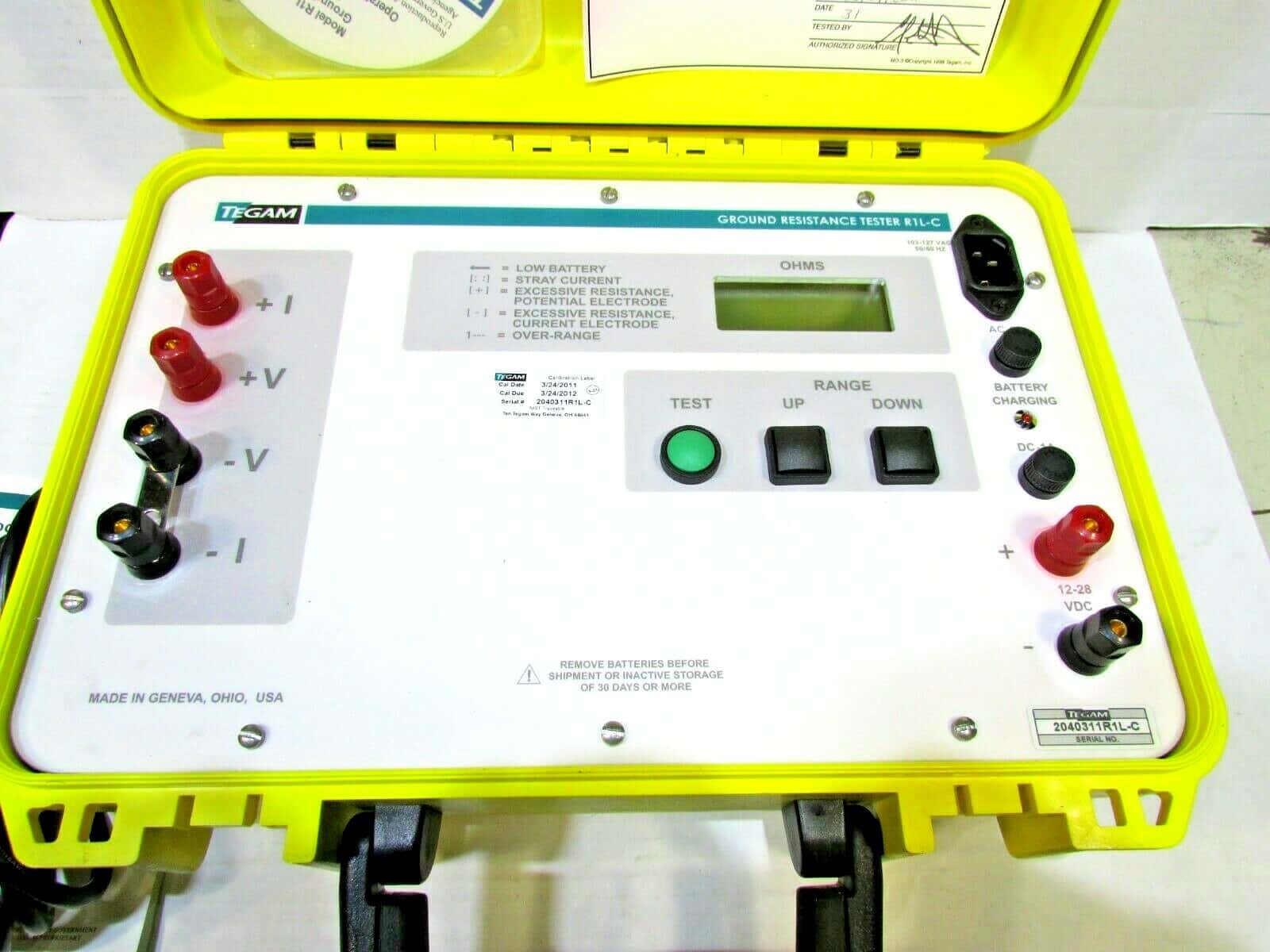 Tegam R1L-C Ground Resistance Tester