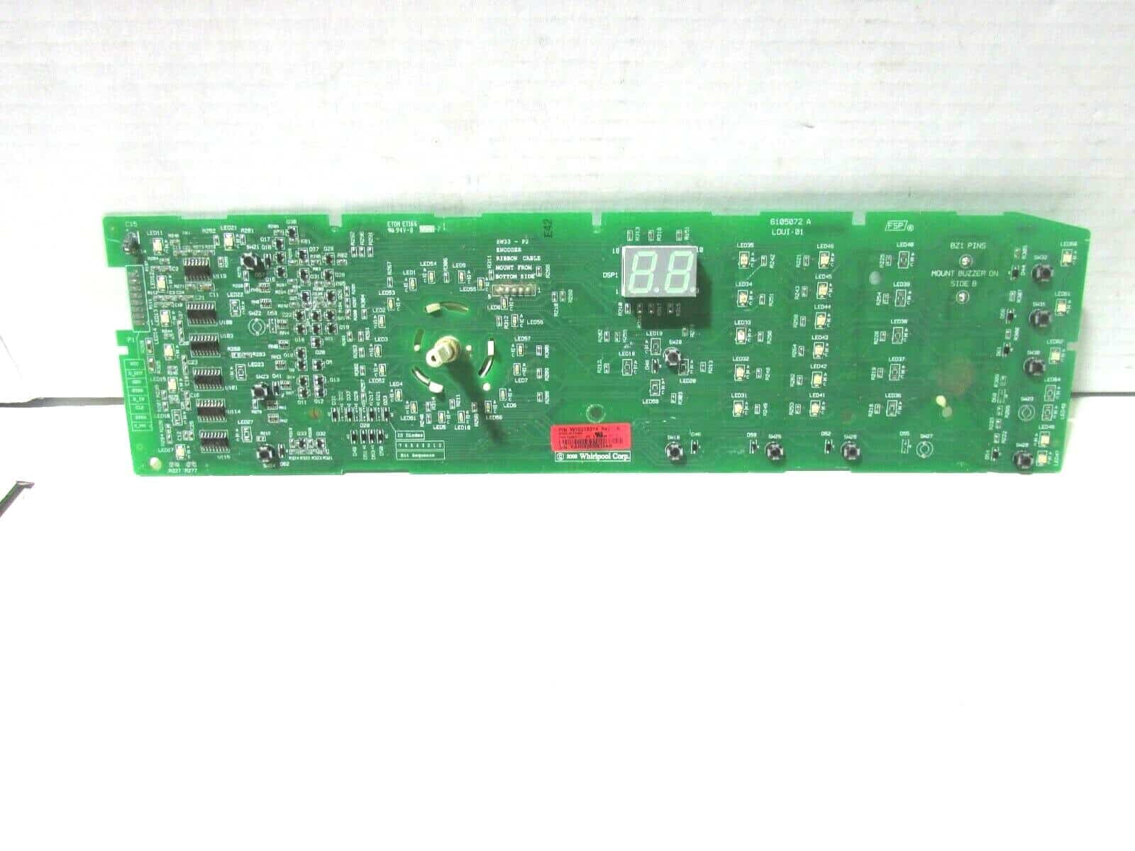WHIRLPOOL DRYER CONTROL BOARD W10218314